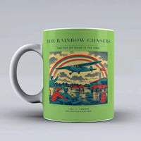 Thumbnail for VINTAGE G4432 - The Rainbow Chasers - Ceramic Mug design on lightgreen