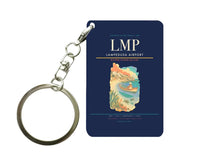 Thumbnail for Lampedusa Airport (LMP) design on navy blue key chain