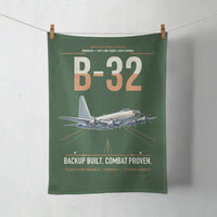 Thumbnail for B-32 Dominator design on dark green towel