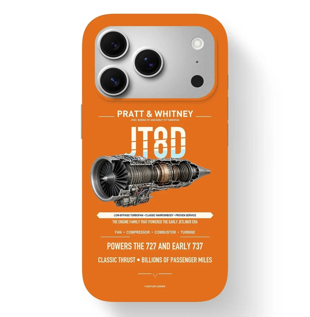 JT8D Case design on orange iphone case