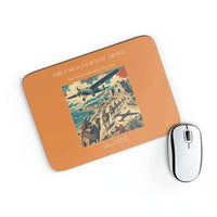Thumbnail for VINTAGE G4332 - The Caravan Route Above - Designed Mouse Pads design on orange rectangle