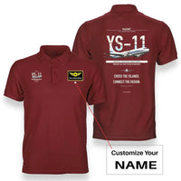 Thumbnail for NAMC YS-11A design on red polo with custom name badge