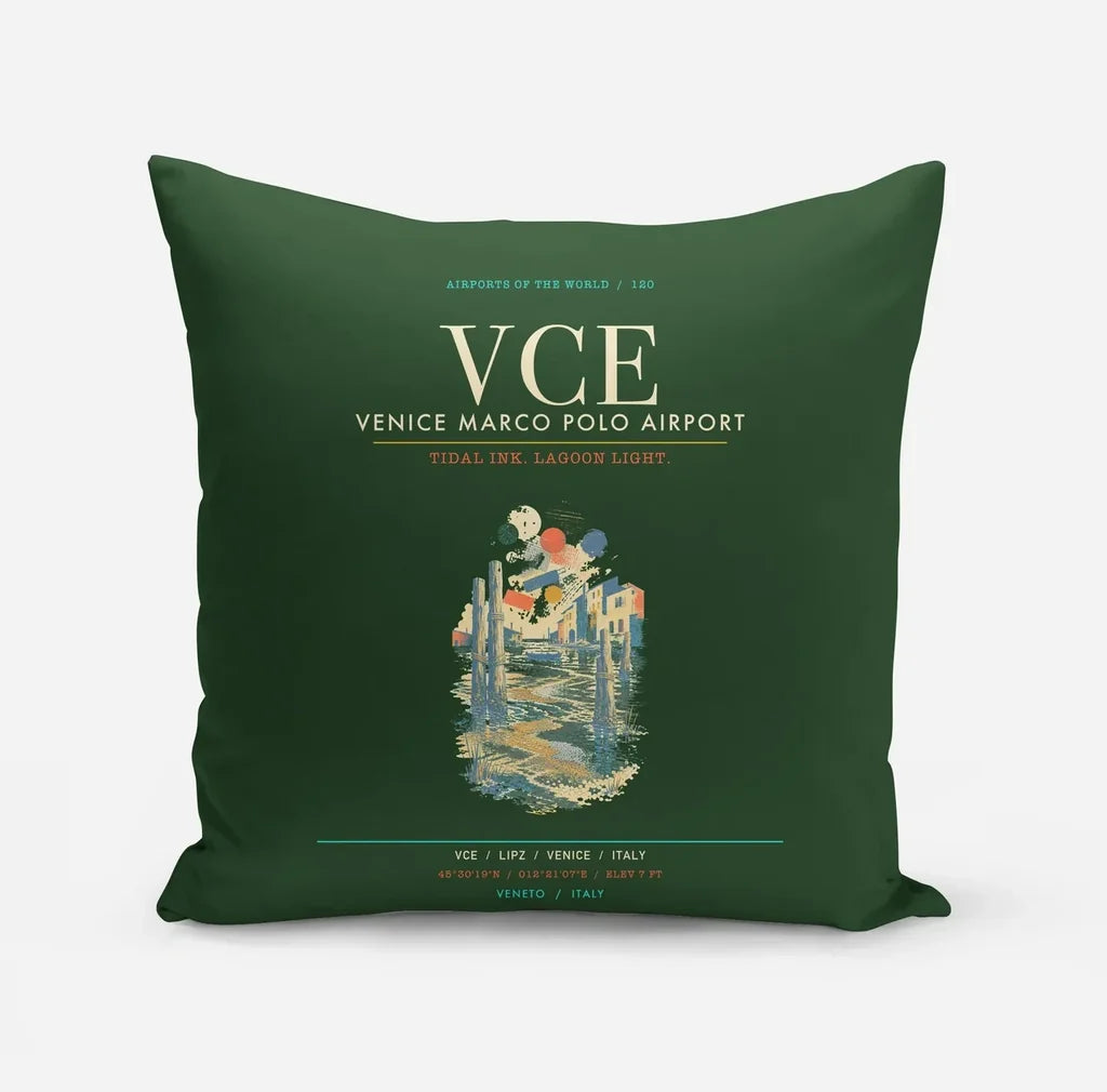 Venice Marco Polo Airport VCE - Lagoon Printmaker's Tide - Dark Green
