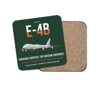 Thumbnail for E-4B Nightwatch design on dark green 1 piece coaster