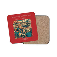 Thumbnail for The Rooftop Spotting Deck - Designed Coasters design on red 1-piece