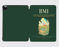 Thumbnail for Central Illinois Regional Airport (BMI) design on dark green ipad tablet case