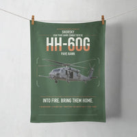 Thumbnail for Sikorsky HH-60G Pave Hawk design on dark green towel