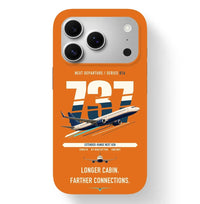 Thumbnail for Boeing 737-900ER design on orange magsafe iphone case