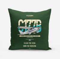 Thumbnail for Cessna 177B Cardinal design on dark green pillow
