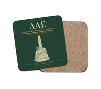 Thumbnail for Rabah Bitat Airport (AAE) design on dark green 1 piece coaster