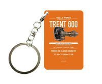 Thumbnail for TRENT 800 Key Chain design on orange key chain