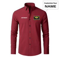 Thumbnail for Antonov & Text Designed Long Sleeve Shirts - view 13