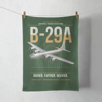 Thumbnail for B-29A Superfortress design on dark green towel