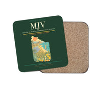 Thumbnail for Región de Murcia International Airport (MJV) design on dark green 1 piece coaster