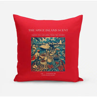 Thumbnail for VINTAGE G4279 - The Spice Island Scent - Designed Pillows design on red