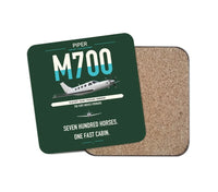 Thumbnail for Piper M700 Fury design on dark green 1 piece coaster