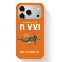 Thumbnail for Fokker D.XXI — Dutch LVA aircraft 221 design on orange magsafe iphone case, for iPhone 17 Pro
