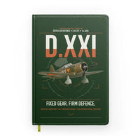 Thumbnail for Fokker D.XXI — Dutch LVA aircraft 221 design on dark green notebook