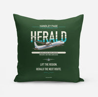 Thumbnail for Handley Page HPR.7 Dart Herald design on dark green pillow