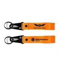 Thumbnail for Sun Phu Quoc Airways Hawk-shaped key chain, Orange+ NAME