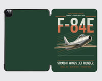 Thumbnail for F-84E Thunderjet design on dark green ipad tablet case