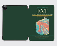 Thumbnail for Exeter International Airport (EXT) design on dark green ipad tablet case