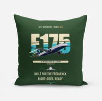 Thumbnail for Embraer E175 design on dark green pillow