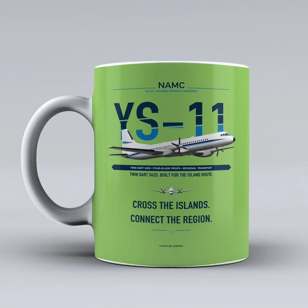 YS-11A Mug design on light green namc