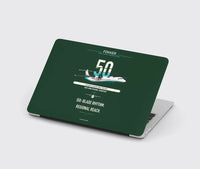 Thumbnail for Fokker 50 design on dark green MacBook case