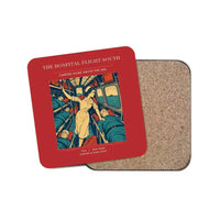 Thumbnail for The Hospital Flight South - Designed Coasters design on red 1-piece