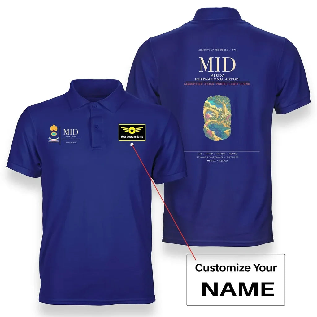 Merida International Airport MID Blue+Name