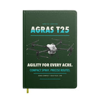 Thumbnail for DJI Agras T25 design on dark green notebook