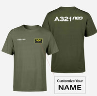 Thumbnail for A321neo & Text Double-Side T-Shirts - view 13