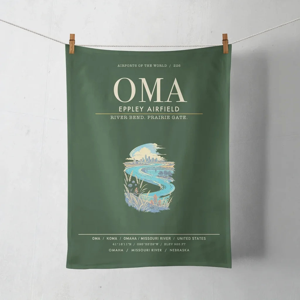 Omaha Eppley Airfield OMA - Dark Green