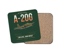 Thumbnail for A-20G Havoc design on dark green 1 piece coaster