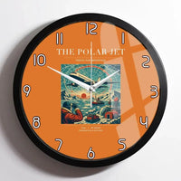 Thumbnail for VINTAGE G4119 - The Polar Jet - Designed Wall Clocks design on orange framed