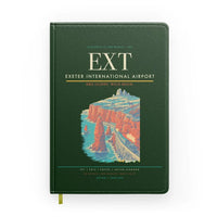 Thumbnail for Exeter International Airport (EXT) design on dark green notebook