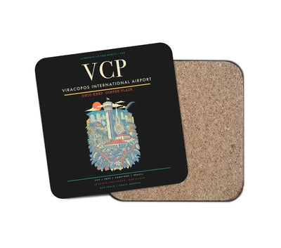 Viracopos International Airport VCP Coaster 1-Piece - Black