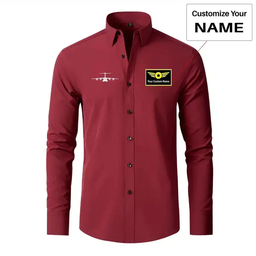 Airbus A400M Silhouette Designed Long Sleeve Shirts - view 13