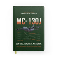 Thumbnail for MC-130J COMMANDO II design on dark green notebook