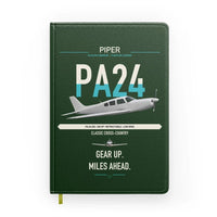 Thumbnail for Piper PA-24-250 Comanche 250 design on dark green notebook