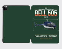 Thumbnail for Bell 505 design on dark green ipad tablet case