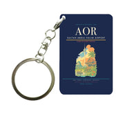 Thumbnail for Sultan Abdul Halim Airport (AOR) design on navy blue key chain
