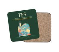 Thumbnail for Vincenzo Florio Airport Trapani-Birgi (TPS) design on dark green 1 piece coaster