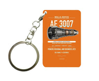 Thumbnail for AE 3007 Key Chain design on orange key chain