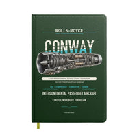 Thumbnail for CONWAY design on dark green notebook