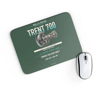 Thumbnail for TRENT 700 design on dark green rectangle mouse pad