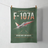Thumbnail for F-107A Ultra Sabre design on dark green towel