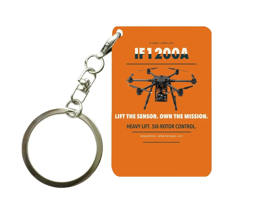 Inspired Flight IF1200A Key Chain design on orange key chain