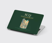 Thumbnail for Santiago de Compostela Airport (SCQ) design on dark green MacBook case